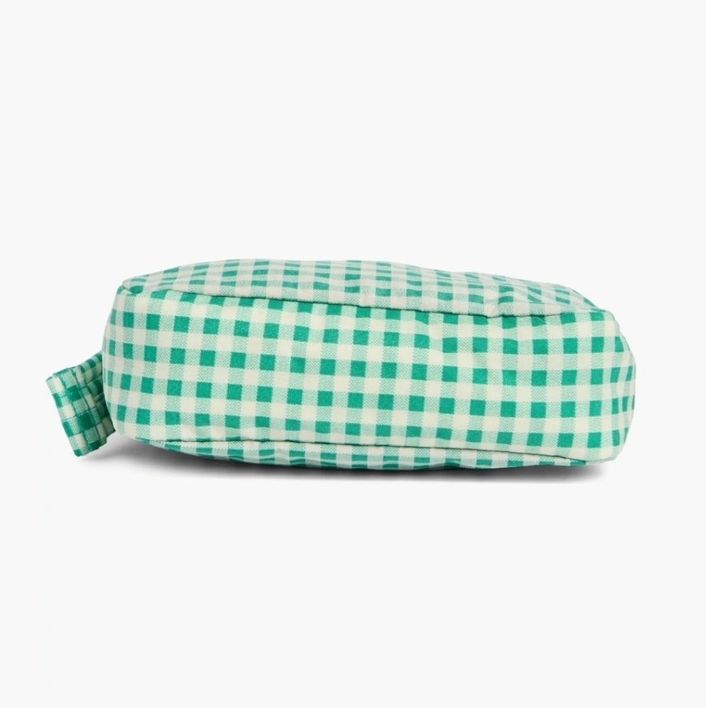 BAGGU Mini Nylon Shoulder Bag Green Gingham - Picture 6 of 7